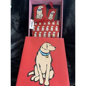 “Marc Tetro “GOLDEN RETRIEVER GIFT 3-PACK BOX  CASE/LUGGAGE TAG/CARD ORGANIZER